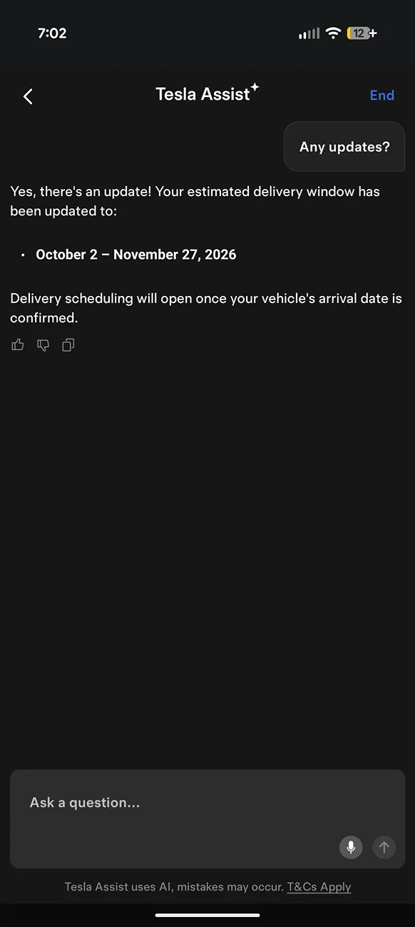 Tesla Cybertruck $59k Base Dual-Motor AWD Cybertruck Begin Delivery! Screenshot_20260706-190235