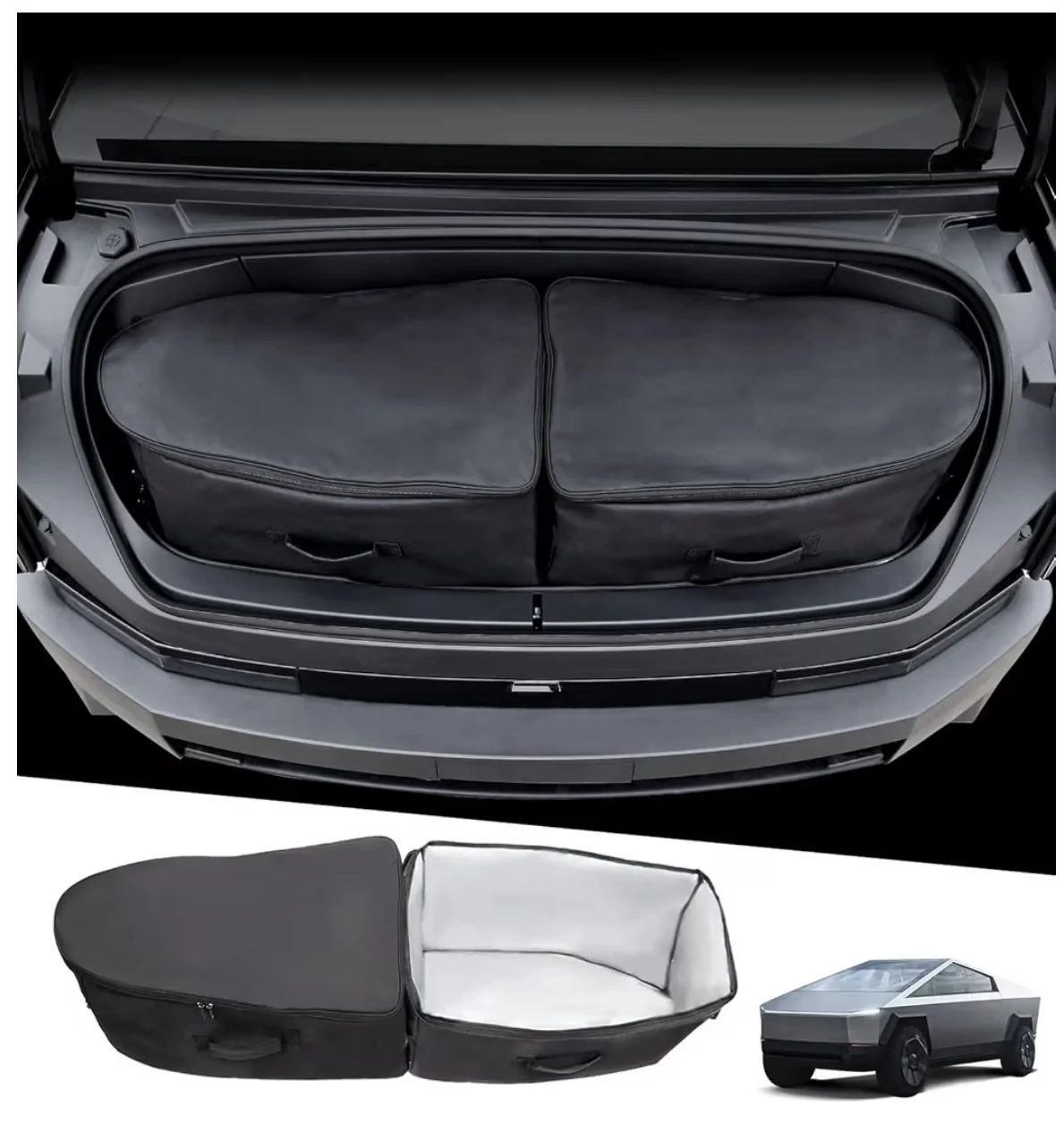 Tesla Cybertruck Tesla Cybertruck Center Console Storage Box Install and Review IMG_6164
