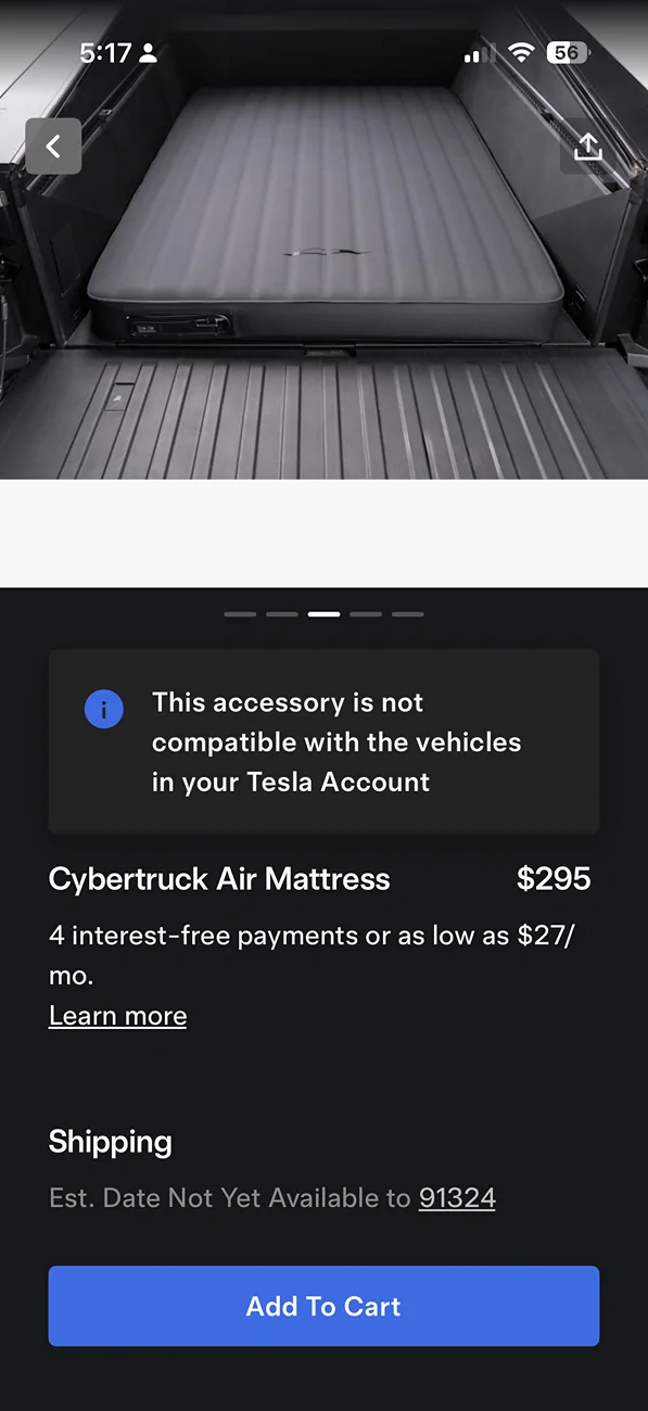 Tesla Cybertruck Cyber Air Mattress for Cybertruck bed IMG_6881
