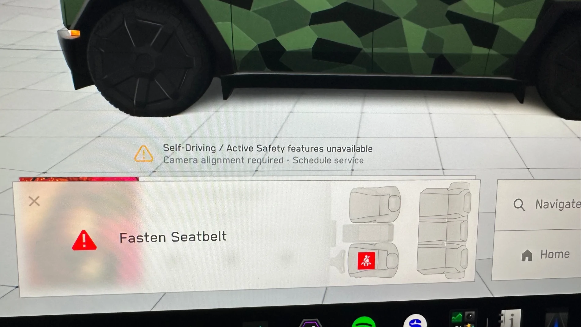 Tesla Cybertruck All Driver Assistance Features Shut Down While Driving On The Highway IMG_2977