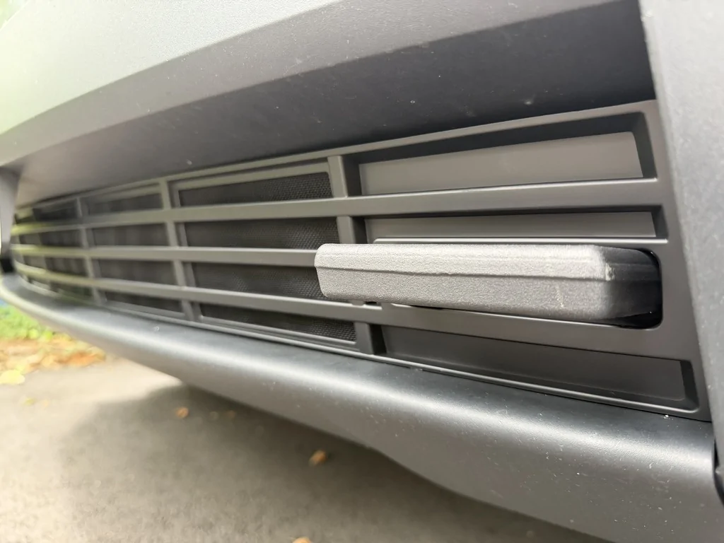 Tesla Cybertruck No-Drill Lower Bumper Grille insect/debris Cover Insert CFEDA62A-E309-4D1A-AE82-5BCD3E8E90AF_1_105_c