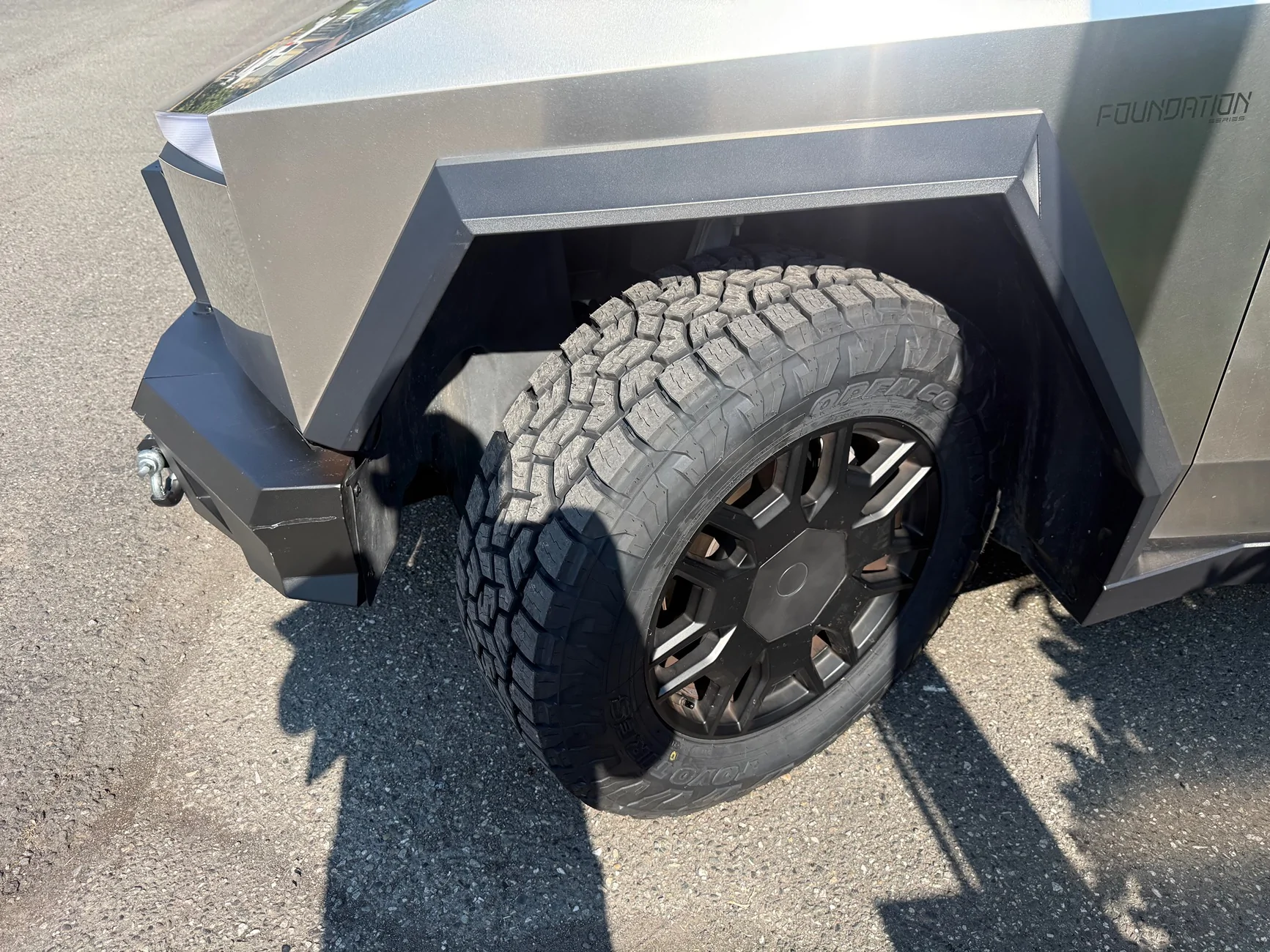 Tesla Cybertruck New shoes! IMG_6831