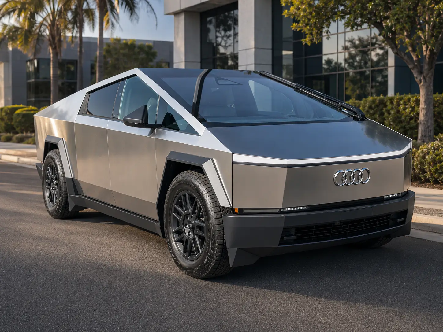Tesla Cybertruck Audi offers hybrid AWD "flattened Cybertruck" 0AEE40CC-6A10-43DA-9C9D-A6B87E35ED9F