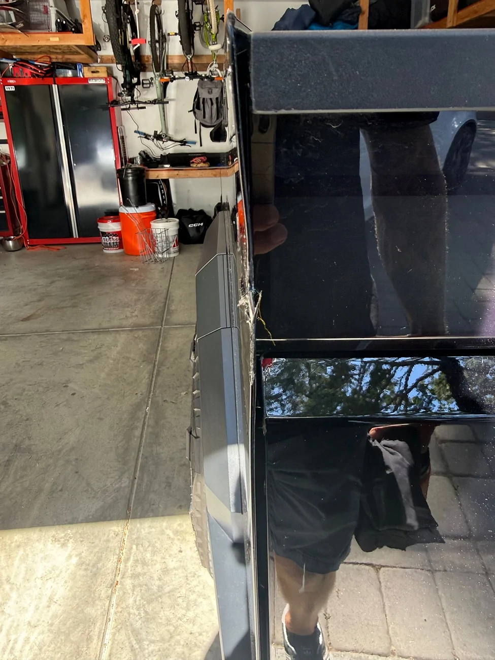 Tesla Cybertruck Bending Steel Sail Panel? IMG_6702