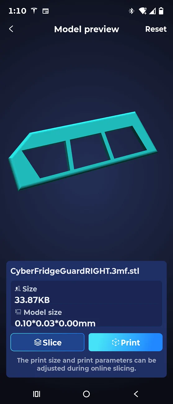 Tesla Cybertruck Tesstudio Cybertruck Cooler button fix for accidental knee bumps Screenshot_20260715-131056_Anycubic