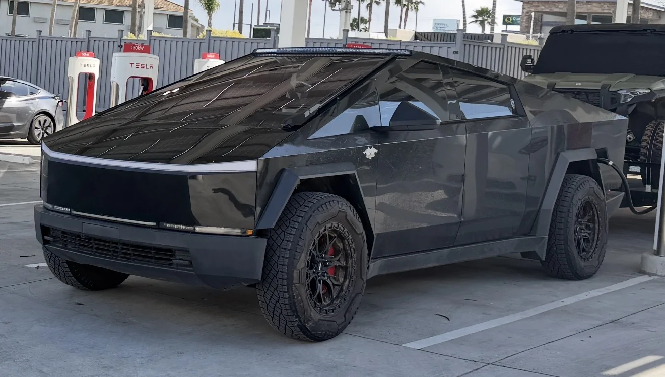 Tesla Cybertruck For Sale 20” Weld Forged wheels and 35” tires for sale IMG_7015