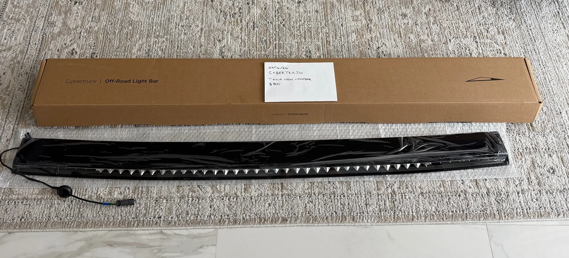 Tesla Cybertruck Tesla OEM Off-Road Light Bar for Cybertruck PN:1937354-30-A IMG_5733