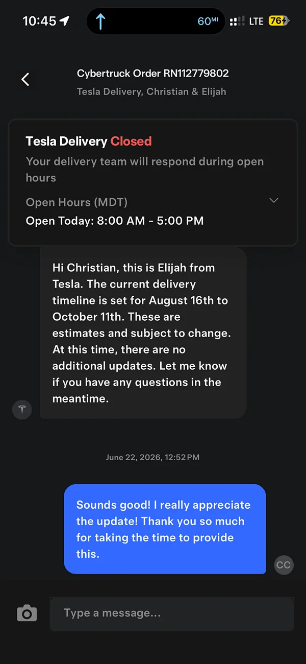 Tesla Cybertruck $59k Base Dual-Motor AWD Cybertruck Begin Delivery! IMG_3907