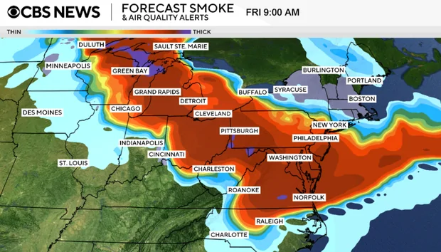 Tesla Cybertruck East Coast Smoke from Canada Wildfires? 1784314993828-53
