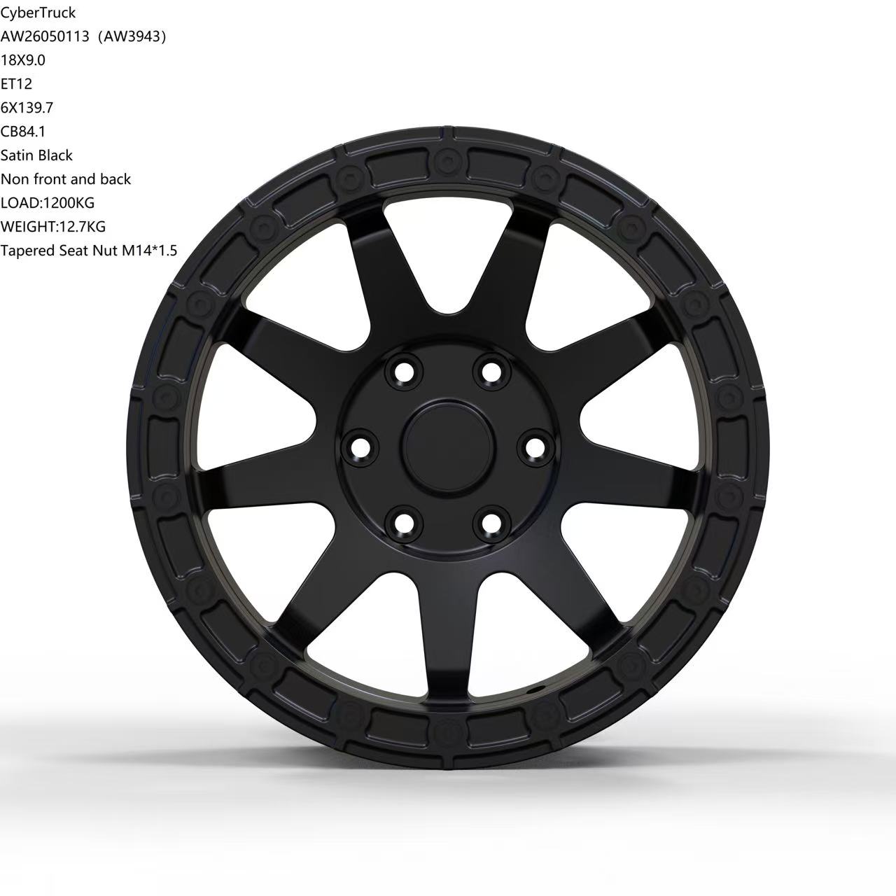 Tesla Cybertruck Fully Forged Atomic Wheels for Tesla Cybetruck 39897