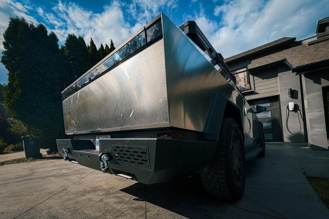 Tesla Cybertruck Wolfstorm Cybertruck Bumper Installation (Part I) 😩 IMG_5295