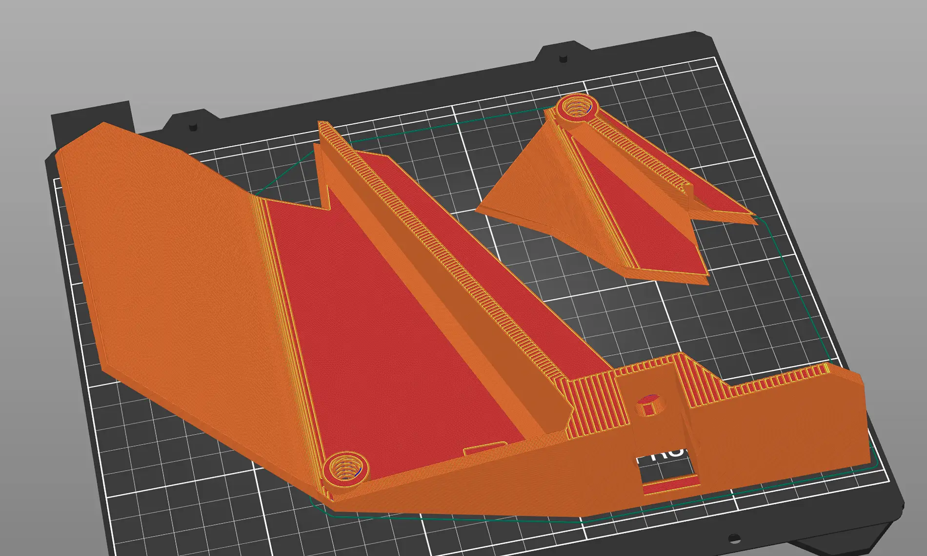 Tesla Cybertruck Frunk loose bag containment fence (3D print your own) 1784502484266-vq