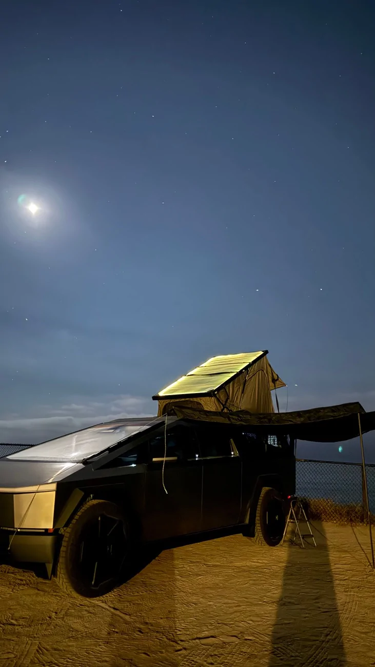 Tesla Cybertruck Inspired Overland Stargazer Duo Carbon Fiber RTT, Clear Stargazing Roof Lightweight and Strong at 2.3K IMG_3422
