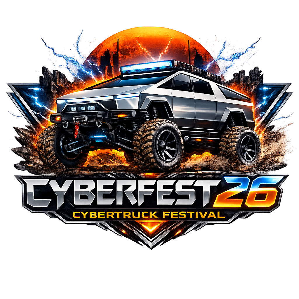 Tesla Cybertruck 3rd Annual Cybertruck Festival in Clearwater, FL is November 14, 2026 cybertruck-festival-logo-2026