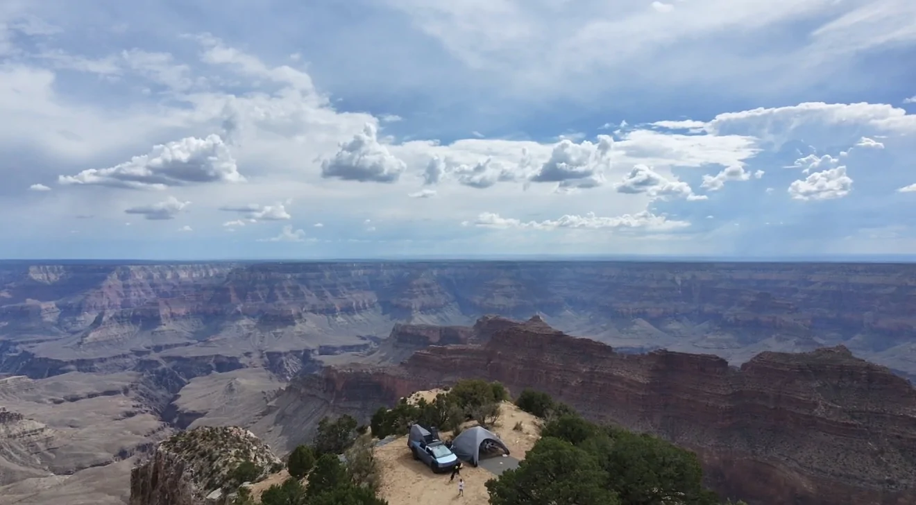 Tesla Cybertruck Arizona's Most-Remote Campground: Point Sublime North Rim of the Grand Canyon IMG_5865