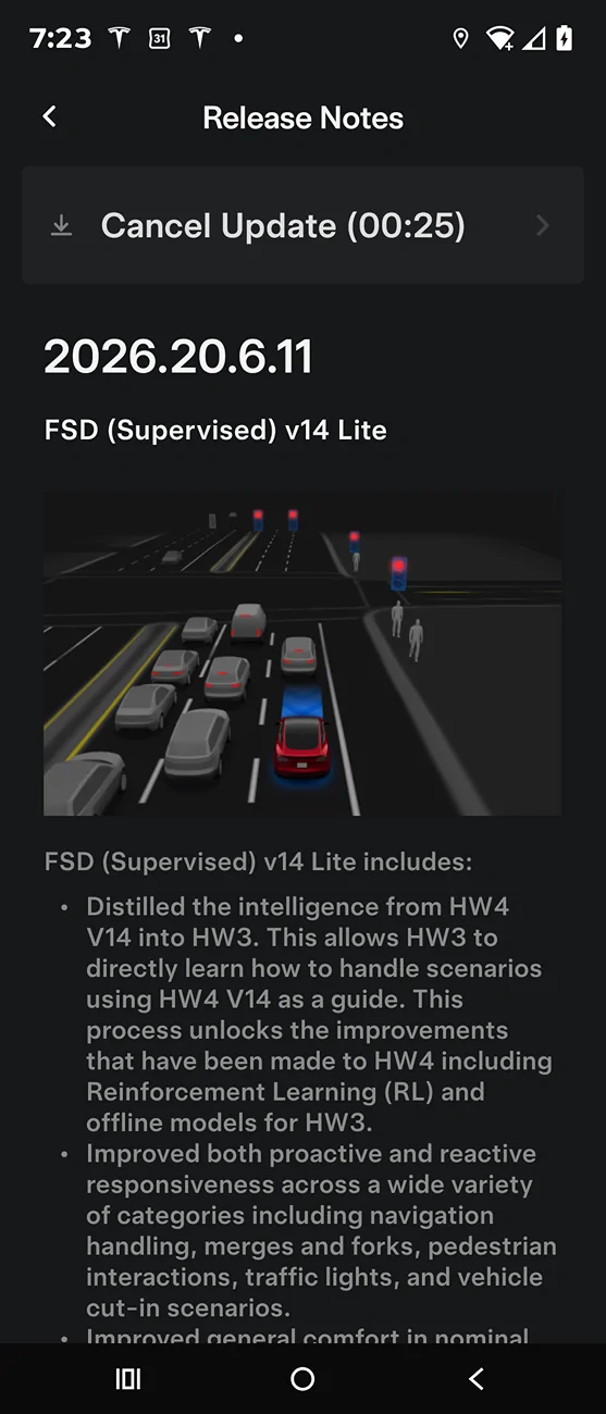 Tesla Cybertruck FSD V14 lite Screenshot_20260722-072307_Tesla