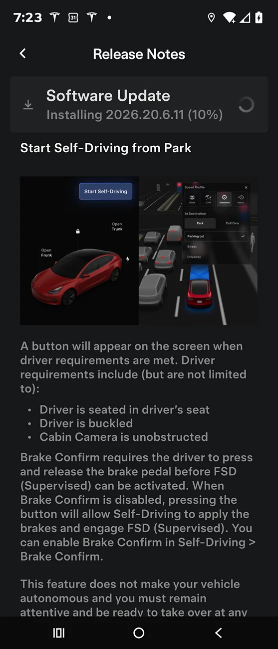 Tesla Cybertruck FSD V14 lite Screenshot_20260722-072354_Tesla