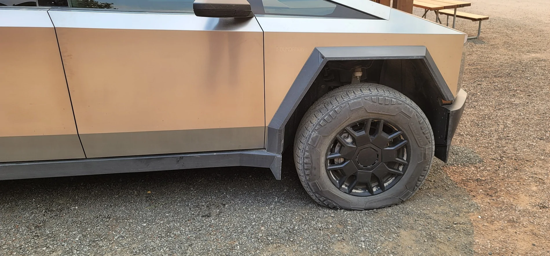 Tesla Cybertruck Double Puncture Manning Park BC 20260722_150842