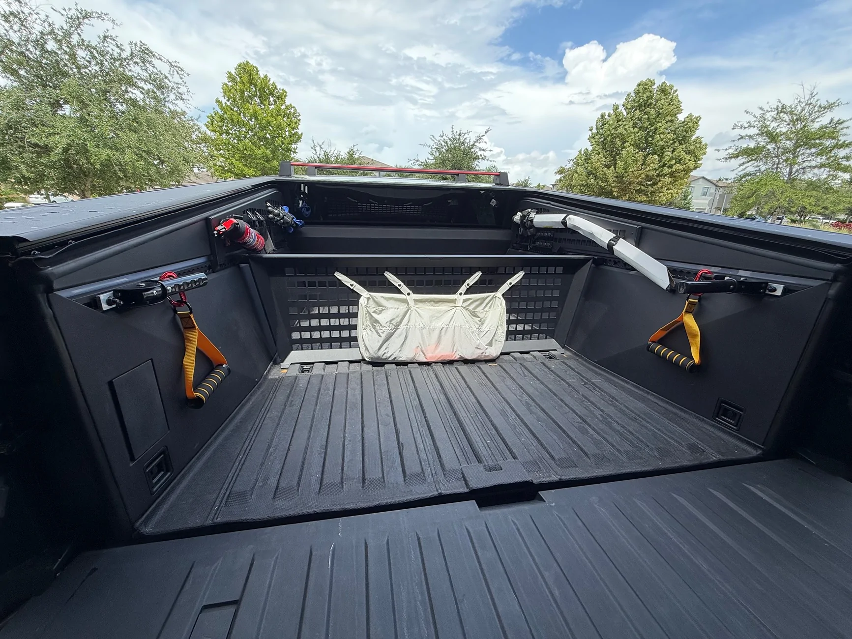Tesla Cybertruck Pull straps for the vault - easy DIY install IMG_0886