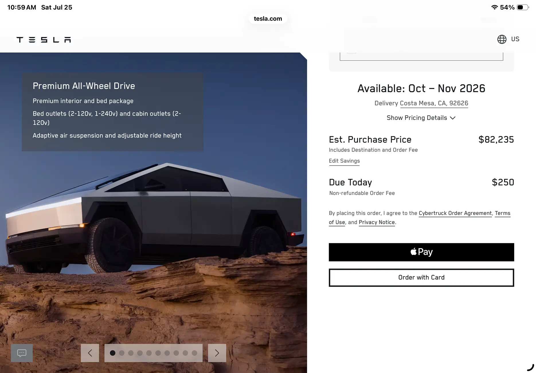 Tesla Cybertruck $59k Base Dual-Motor AWD Cybertruck Begin Delivery! IMG_2917