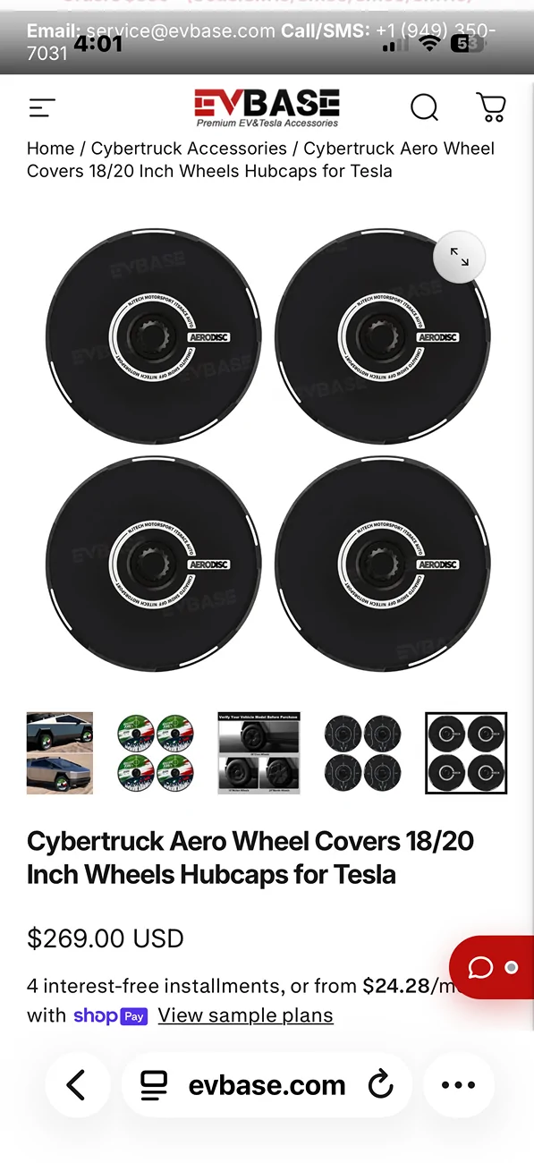 Tesla Cybertruck New HALODISC 2 Wheel Covers from HALOBLK installed IMG_0618