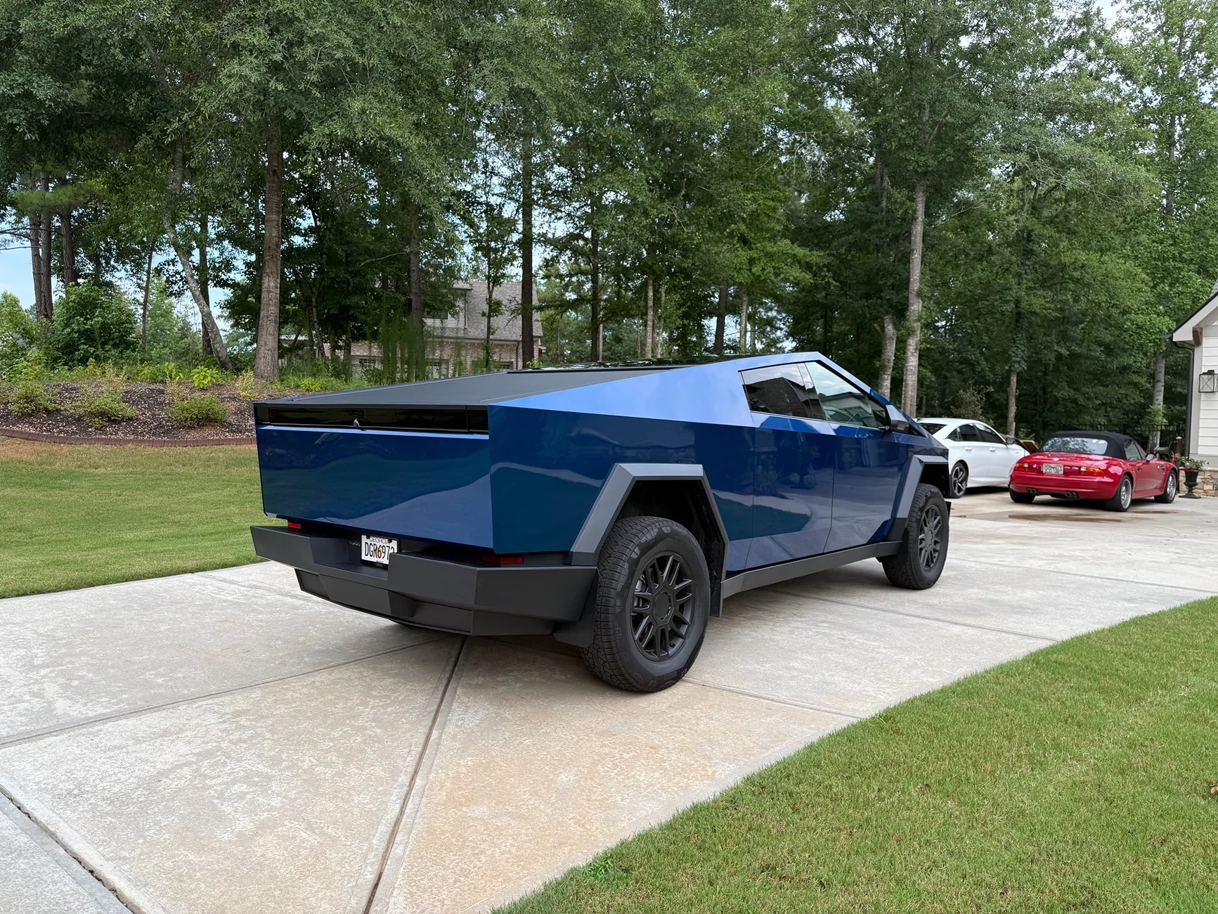 Tesla Cybertruck BLUE / BLURPLE / PURPLE Vinyl Wrap & PPF Cybertruck -- Photos & Videos IMG_7659