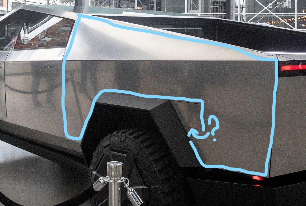 Tesla Cybertruck No Cybertruck Side Sails, for sure saildoororig (2)