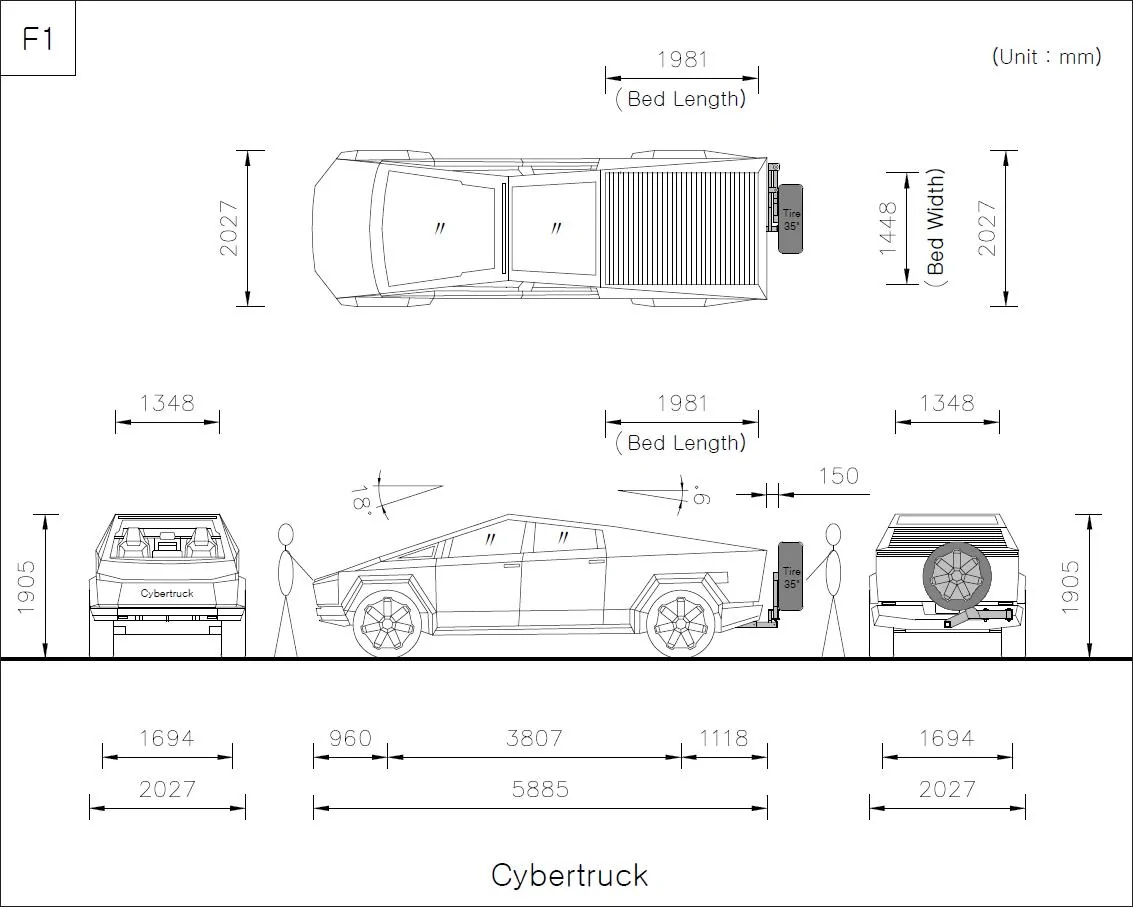 Tesla Cybertruck Spare tire for Cybertruck? CT-SpareTir