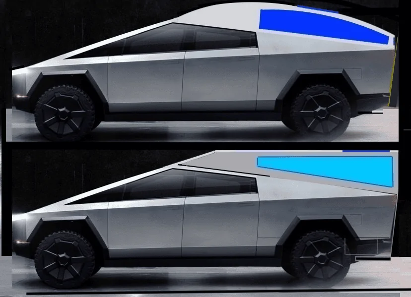 Tesla Cybertruck Cube topper vs aero topper vs topperless. (200 KWH battery) CT Topper cube vs aero
