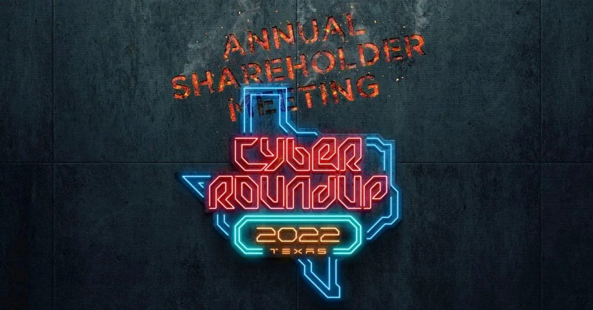 Tesla Cybertruck "Cyber Roundup" trademarked by Tesla Tesla-Cyber-Roundup-shareholder-meeting