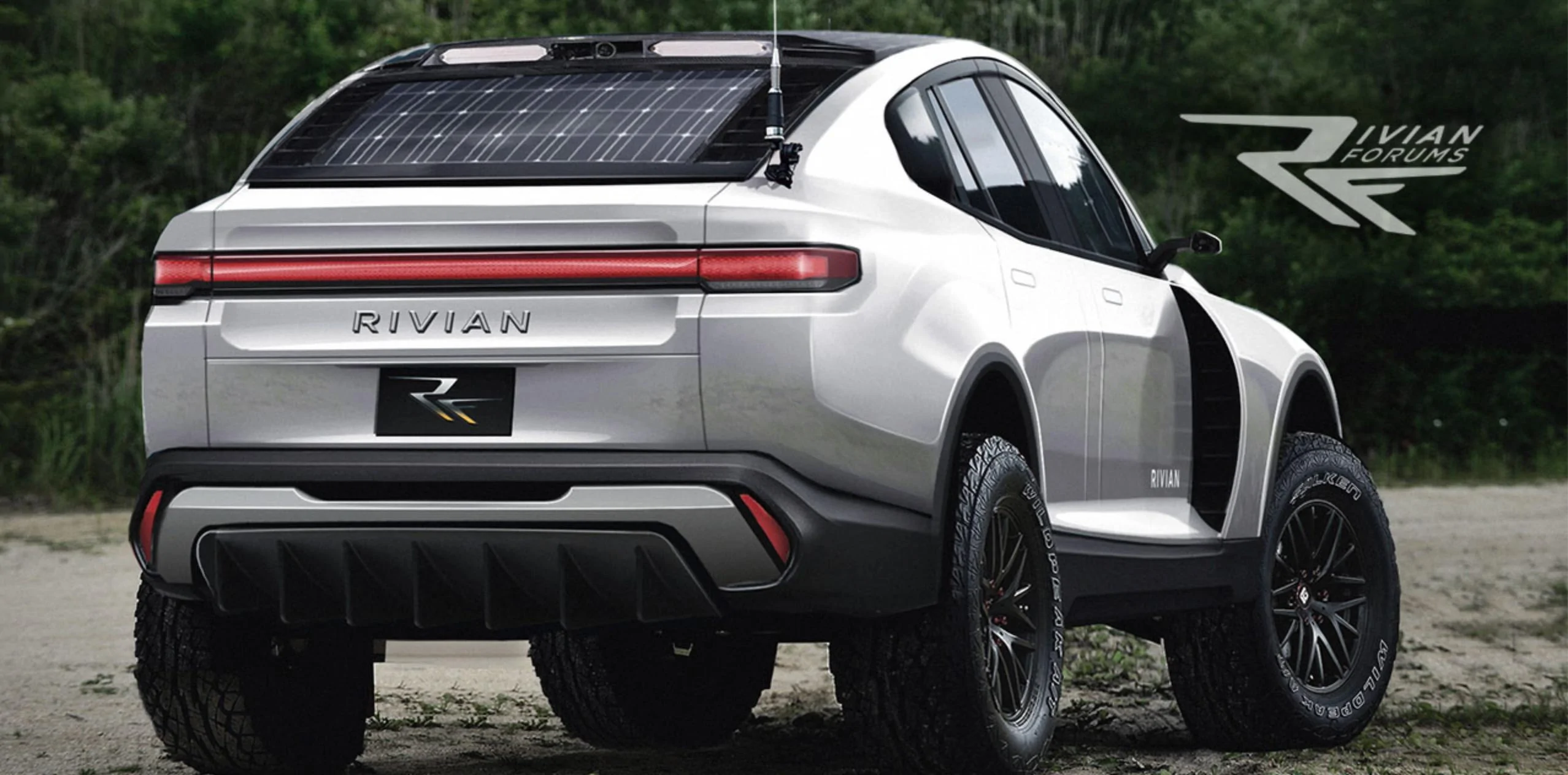Tesla Cybertruck Wolverine on mod Y basis’ [rendered] Rivian-electric-rally-car