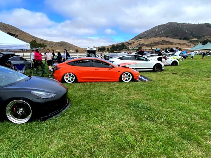 Tesla Cybertruck Tesla Owners Takeover San Luis Obispo, CA August 6, 2022 lineup 2