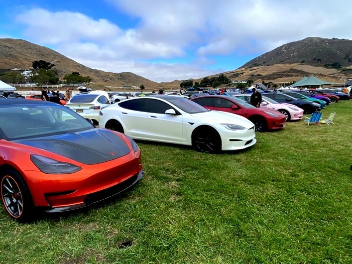 Tesla Cybertruck Tesla Owners Takeover San Luis Obispo, CA August 6, 2022 Lineup 3