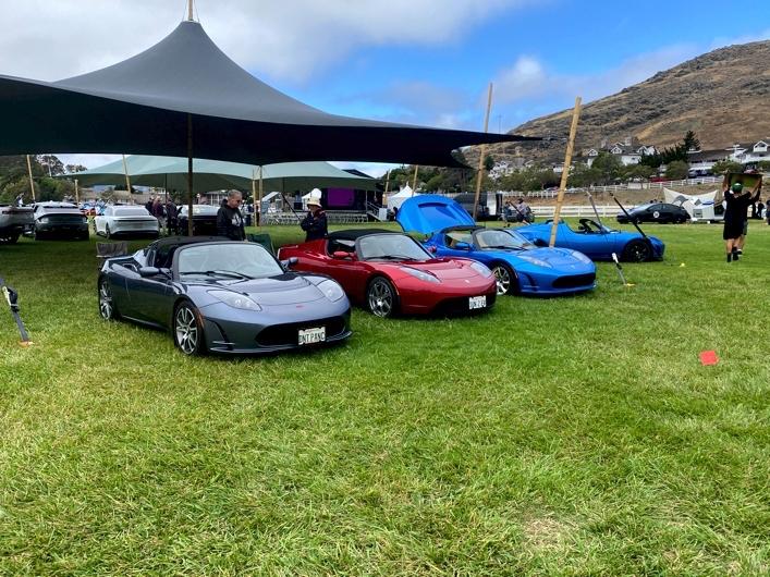 Tesla Cybertruck Tesla Owners Takeover San Luis Obispo, CA August 6, 2022 Roadsters line up-0008