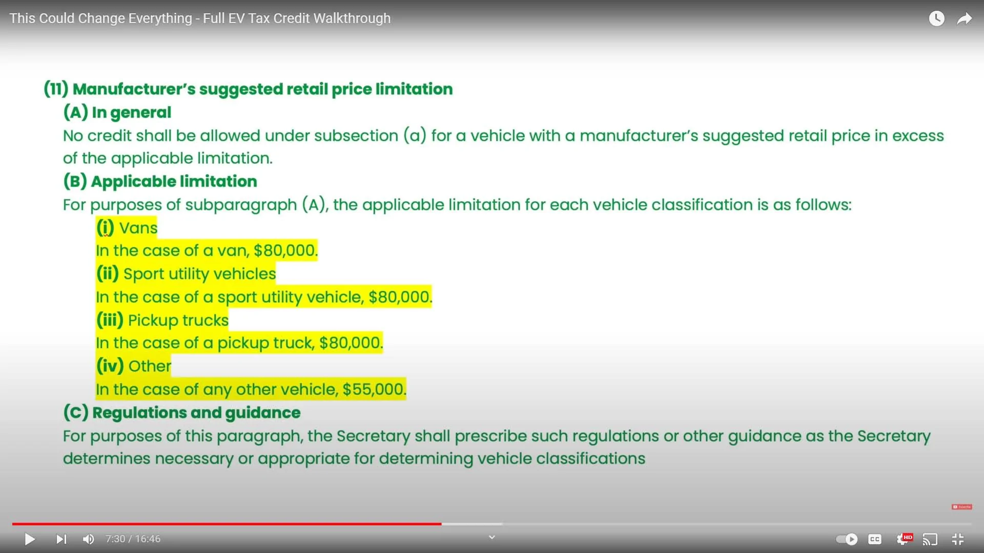 Tesla Cybertruck EV credit for Motorcycles Incentive Bill Text interpretations/opinions? ev-credit-requirements_02