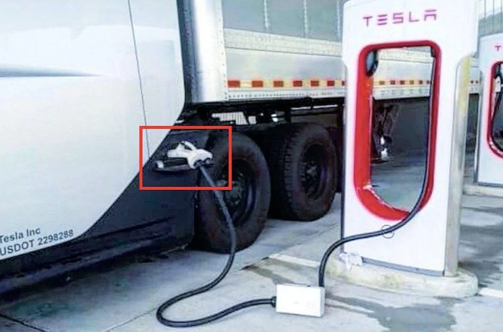 Tesla Cybertruck Is it ridiculous to think the CT may get Mega charger access and capabilities? emi-ad-hoc-megacharger-supercharger-setup-1024x677