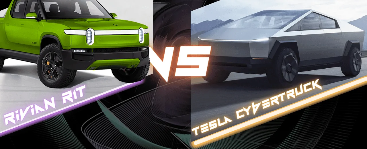 Tesla Cybertruck How the RIVIAN R1T compares to the CYBERTRUCK? cbtvsr1t