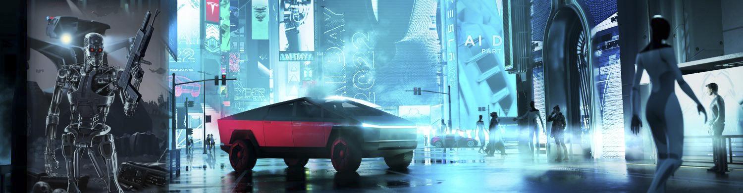 Tesla Cybertruck AI Day 2 Teaser Depicts Cybertruck Prototype ai security