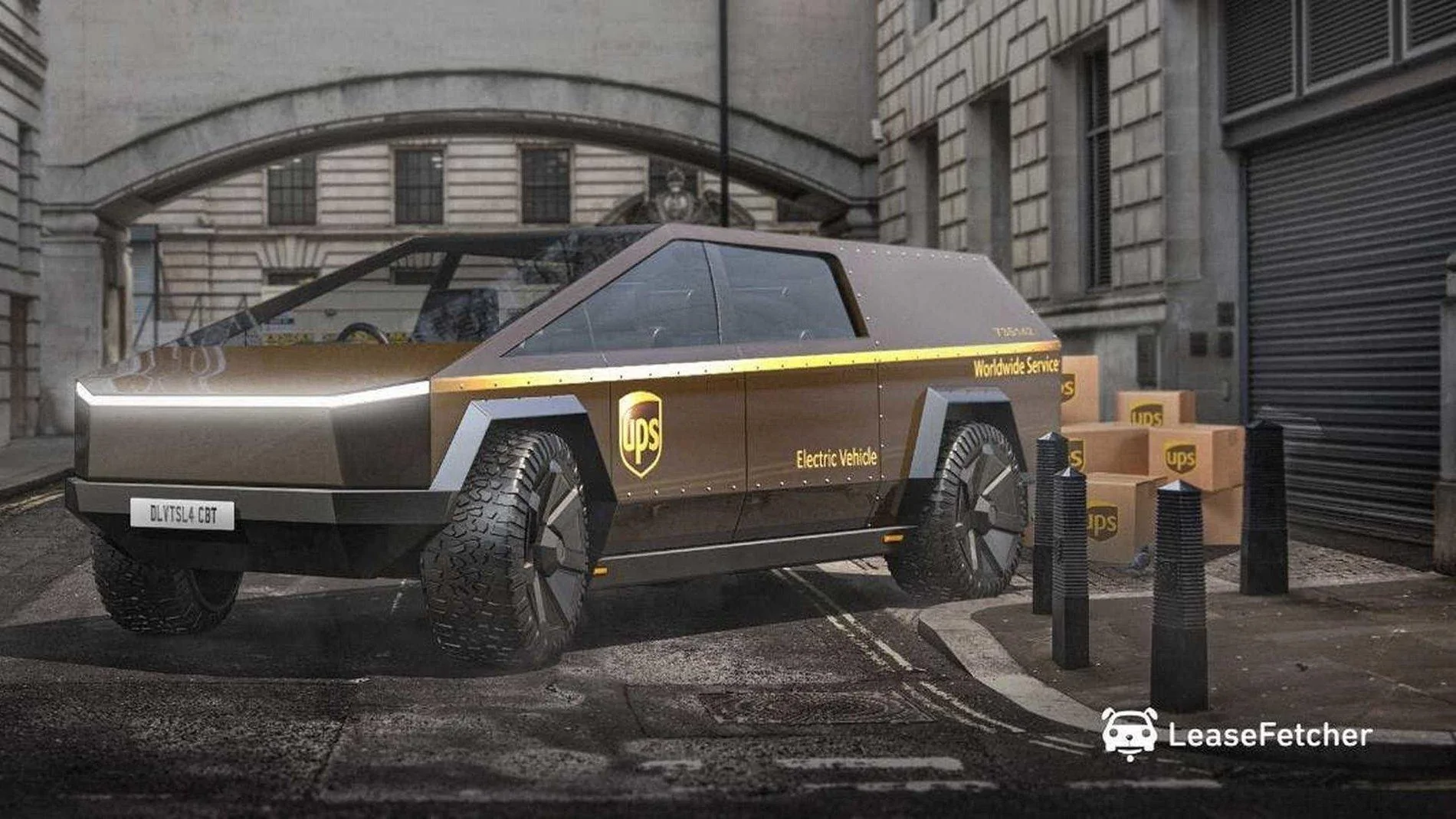 Tesla Cybertruck Brown CT cybertruck-ups-truck-jpg