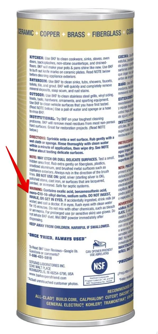 Tesla Cybertruck Cybertruck reportedly getting better stainless steel material -- from 30X s.s. to 304L Bar Keepers Friend Cleanser safety notes