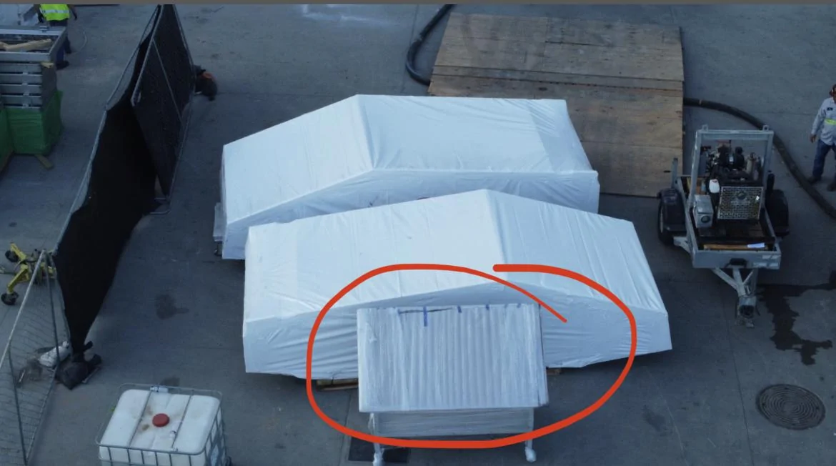 Tesla Cybertruck 2 Cybertruck Exoskeleton Bodies Arrive at Giga Texas! * UPDATE * Elon Confirmed B105F39B-C89F-4BDF-AF84-203525E2A15F