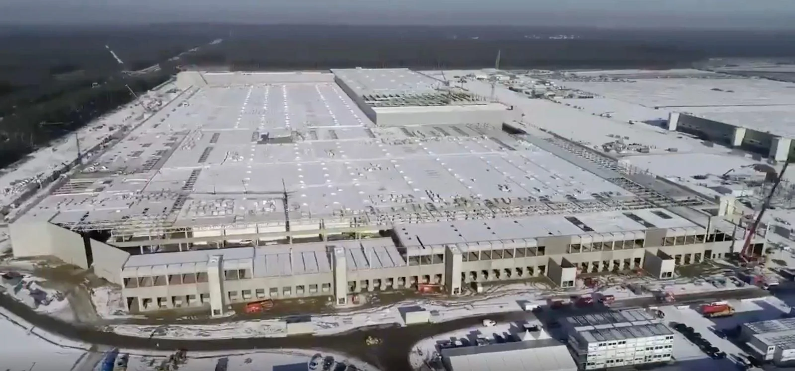 Tesla Cybertruck Tesla is running into issues building battery cells at Gigafactory Berlin Tesla-Gigafactory-Berlin-progress-january-2021