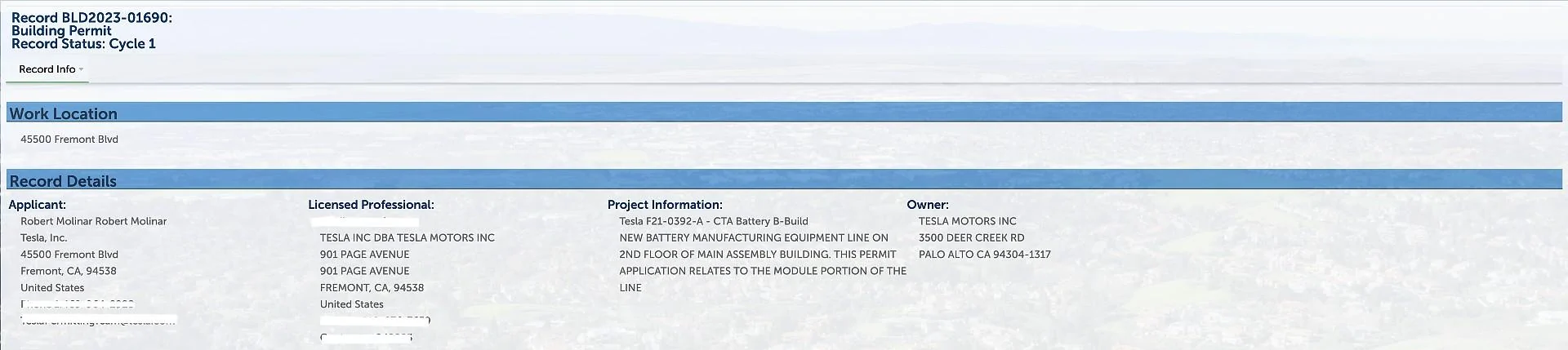 Tesla Cybertruck Report: Cybertruck Battery Pack Production Will Initially Begin at Tesla Fremont Factory tesla-battery-cell-manufacturing-filing-fremont