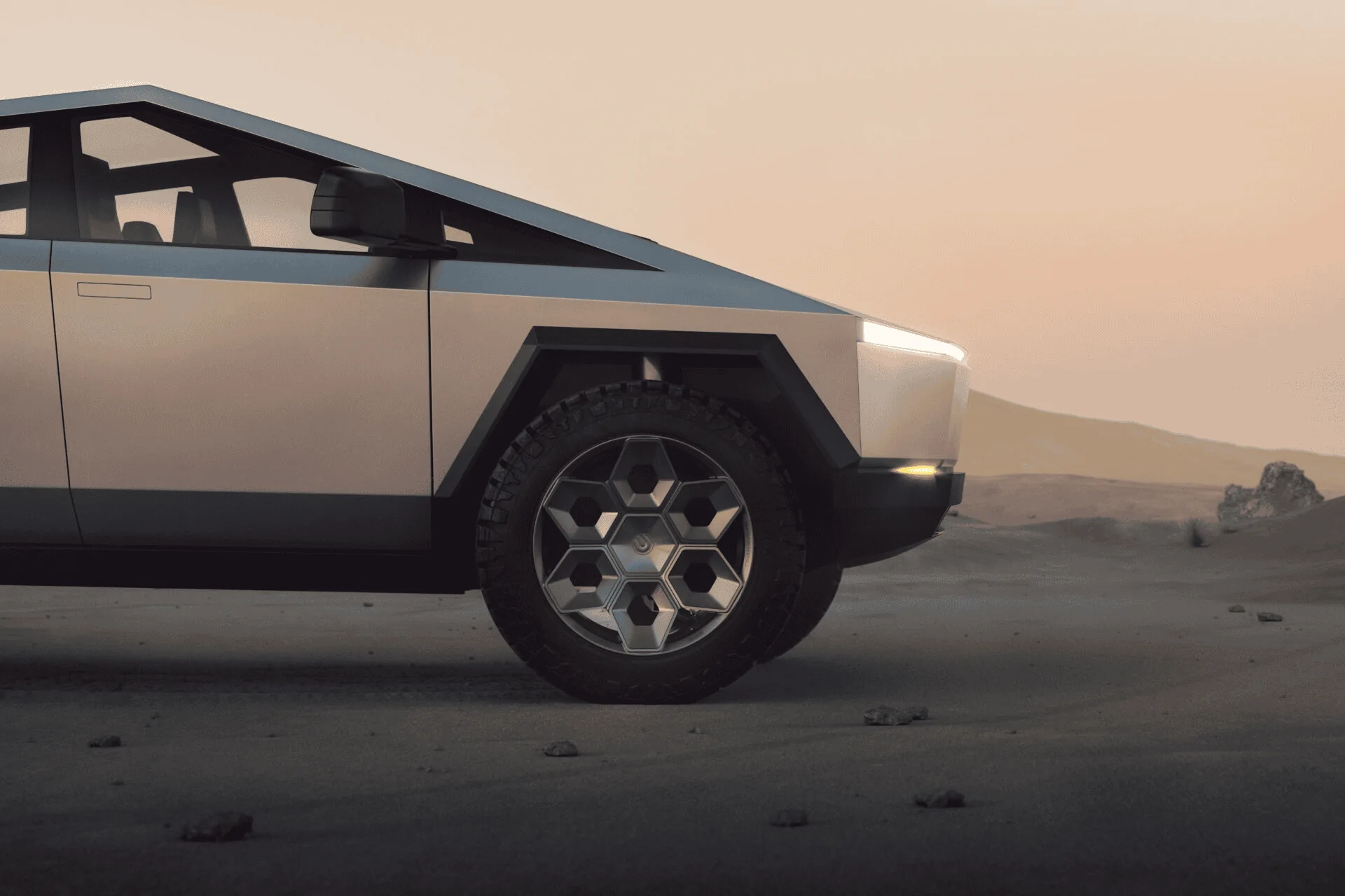 Tesla Cybertruck Unplugged Performance Aftermarket Wheels announcement reveals production Cybertruck design?!  [UP CYBRHEX Forged Wheels] 1666808515943