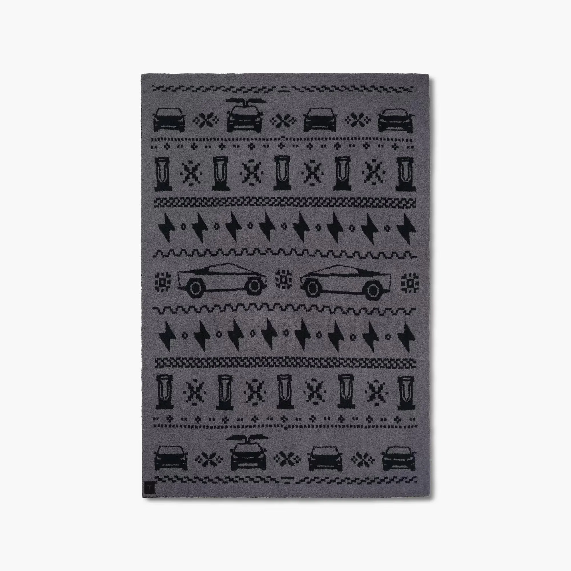 Tesla Cybertruck Tesla Chill Blanket features Cybertrucks 96075604-95EB-4938-9942-349FB44BE372