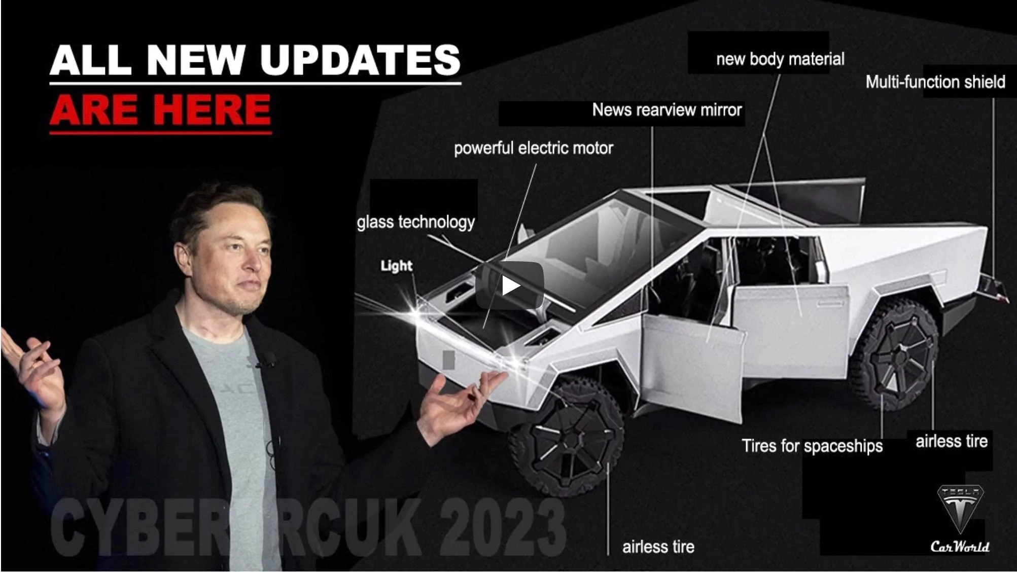 Tesla Cybertruck 2023 Cybertruck Possible New upgrades Cybertruck updates
