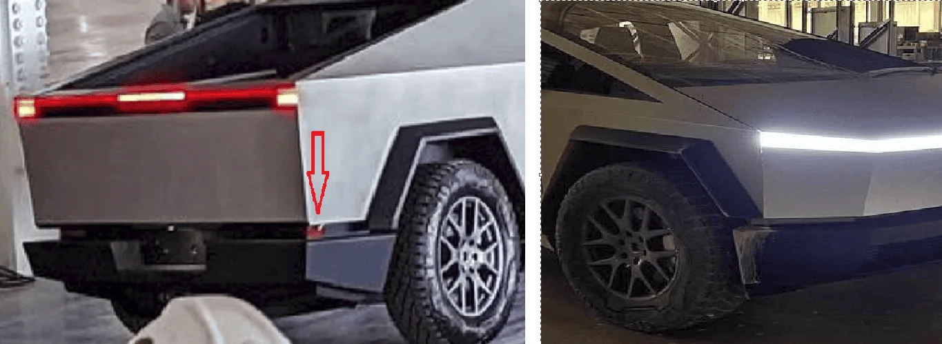 Tesla Cybertruck New Cybertruck video clip (from Cyber Rodeo 2022). Shows tail lights & reverse lights 1668301572400