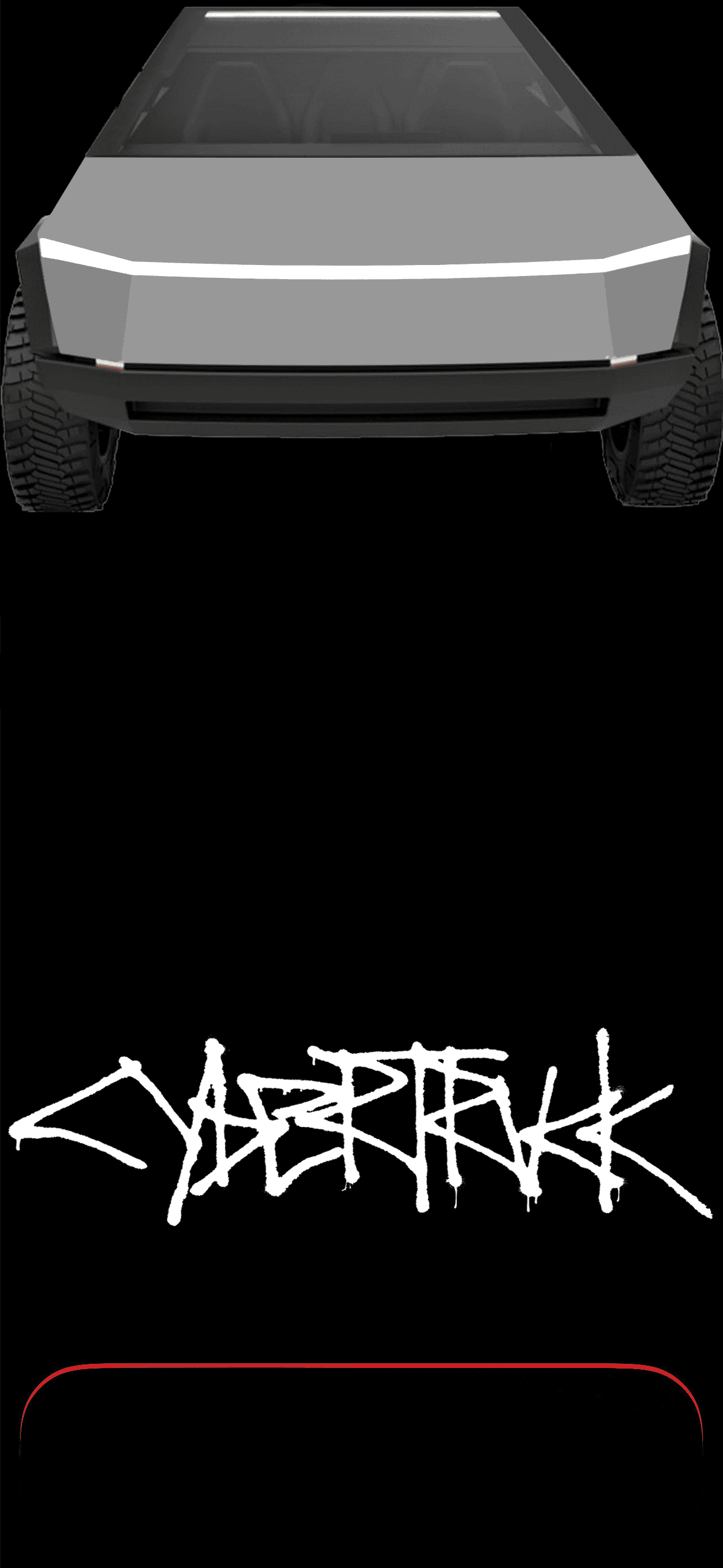 Tesla Cybertruck Cybertruck Dynamic Island Wallpaper (iPhone 14Pro) CT Dynamic Island