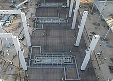 Tesla Cybertruck 9,000 Ton GigaPress Foundation Prepwork -- Possibly Shown in Drone Shots giga-texas-casting-giga-press-foundations-x3-rebar