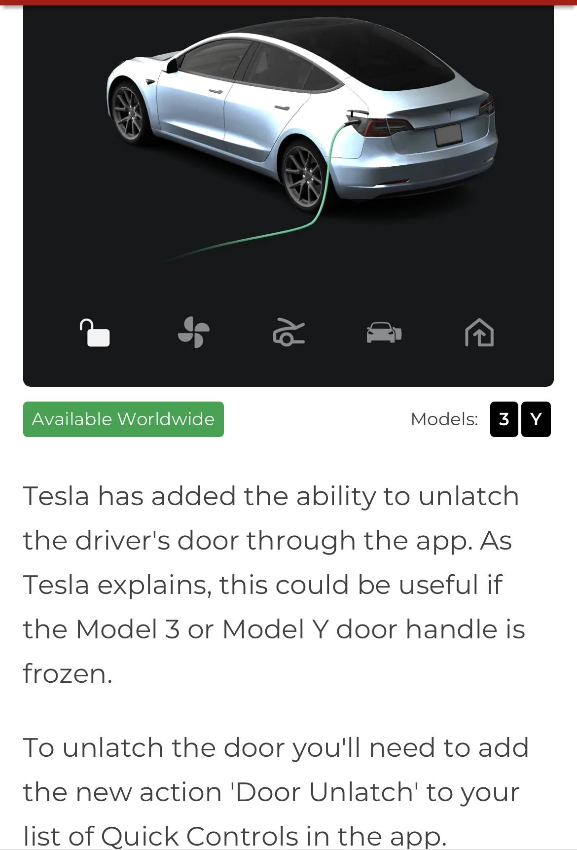 Tesla Cybertruck Interesting MY M3 door handle software update 810635E6-A540-420D-86B2-07FB520B7552